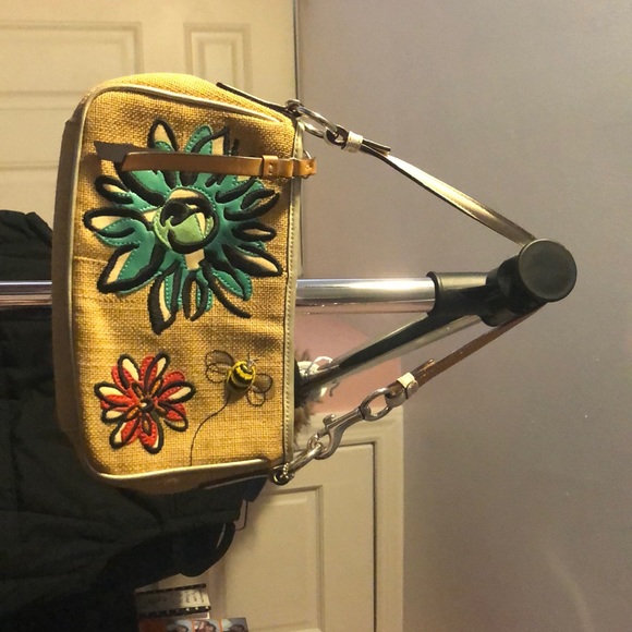 Coach Bags Coach Embroidered Flowers And Bees Small Bag Poshmark